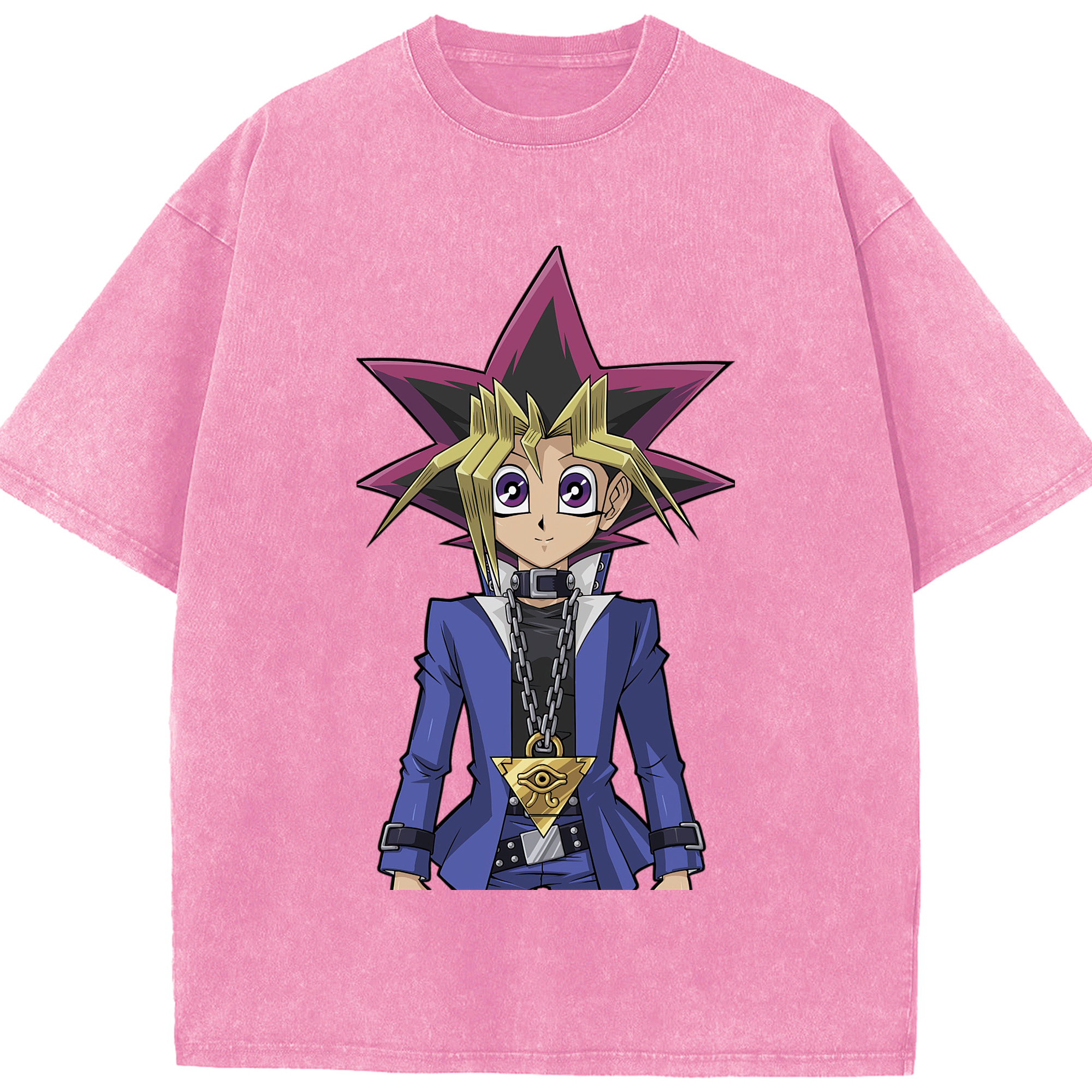 （画像用） 遊☆戯☆王 Yu-Gi-Oh! 綿100% ヴィンテージ風 半袖Tシャツ（フロントプリント）